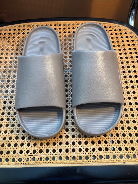 Nike Shoes - Nike Calm Minimalist Gray Slide Sandals
